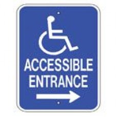  Disabled Accessible Entrance Right Sign